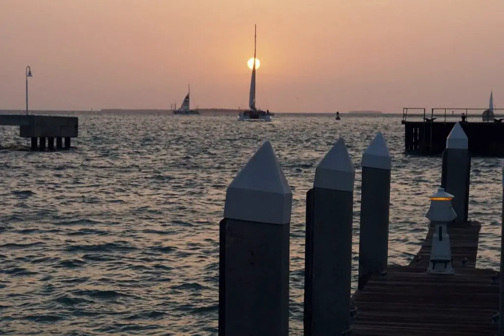 Sonnenuntergang am Mallory Square