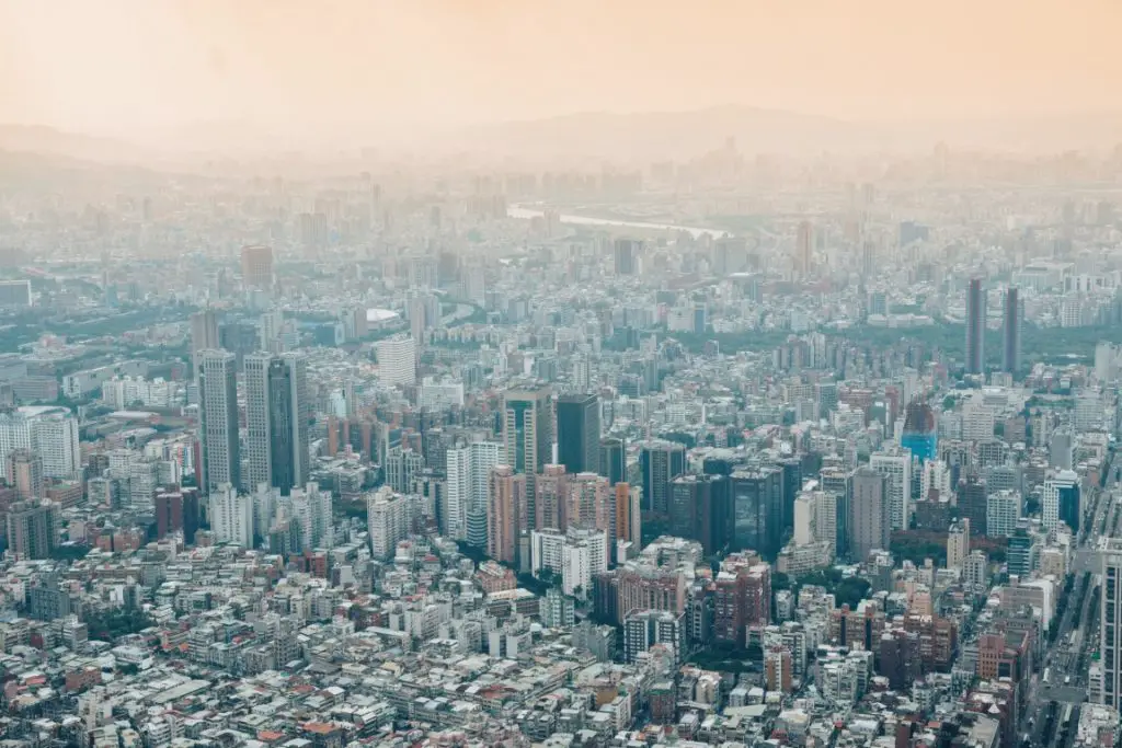 Aussicht auf Taipeh