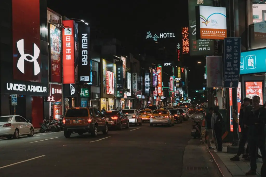 Ximending Viertel Taipeh