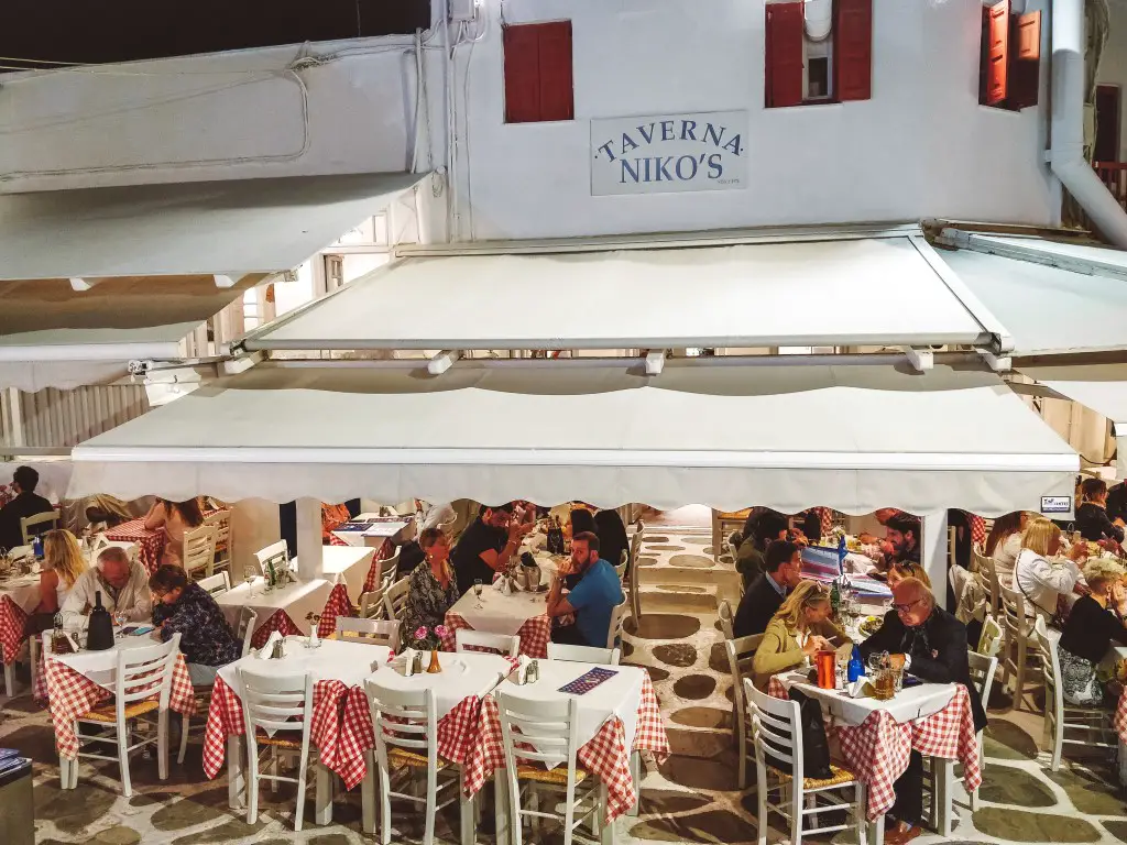 Mykonos Restaurants Nikos Taverna
