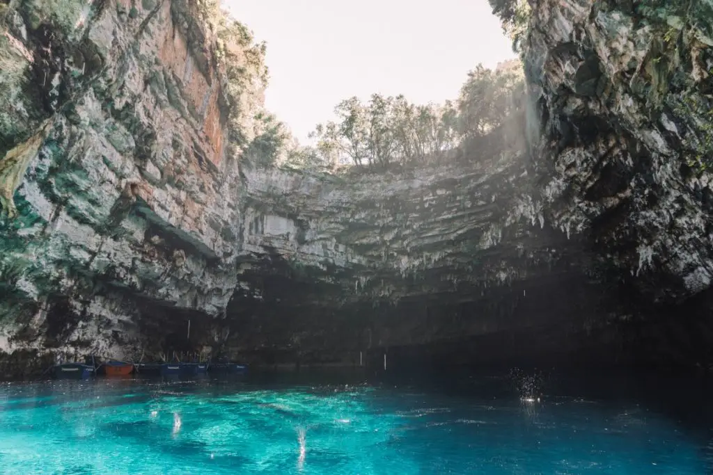 Melissani Höhle See