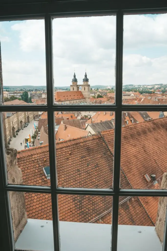 Aussicht vom Turm der Schloßkirche Bayreuth