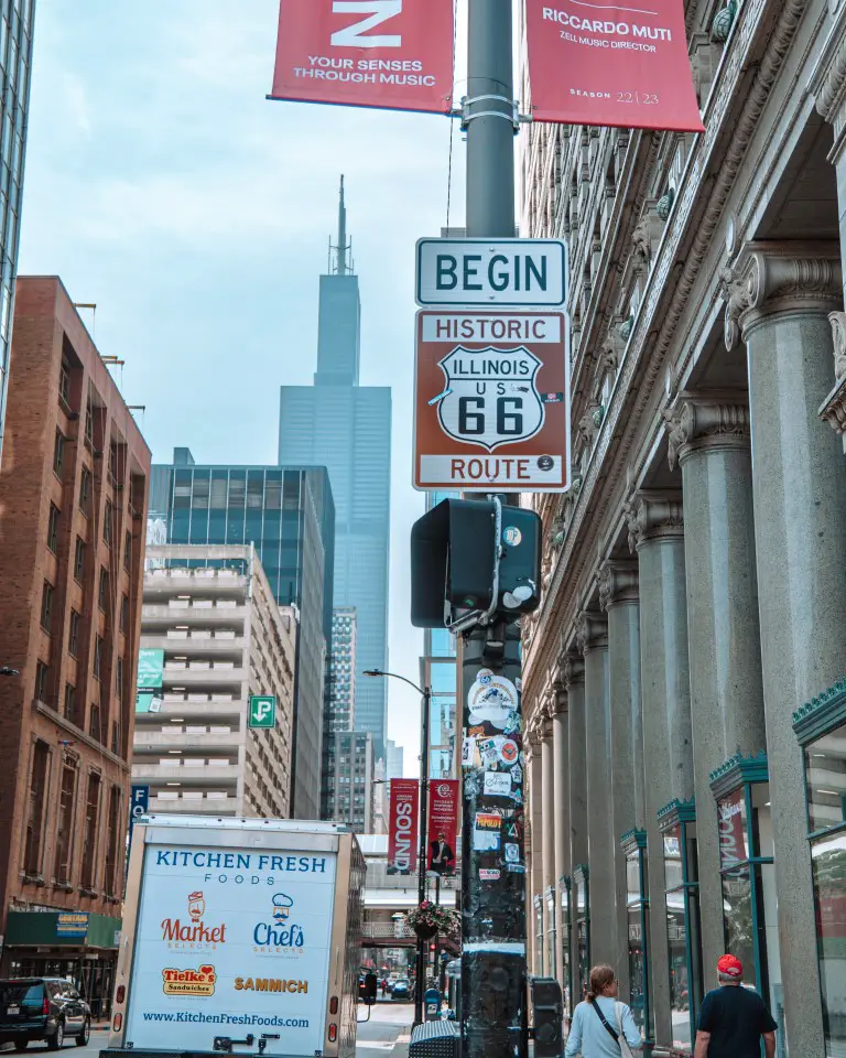 Route 66 Begin Sign