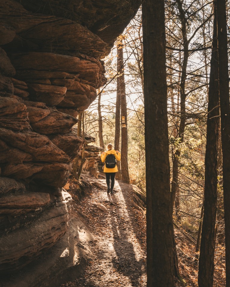 Dahner Felsenpfad Wanderstrecke