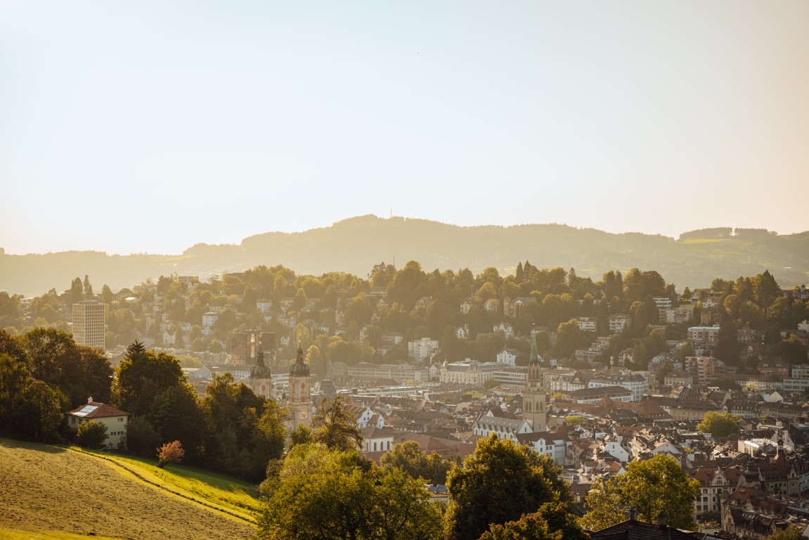 St. Gallen Altstadt | Blick von Drei Weieren