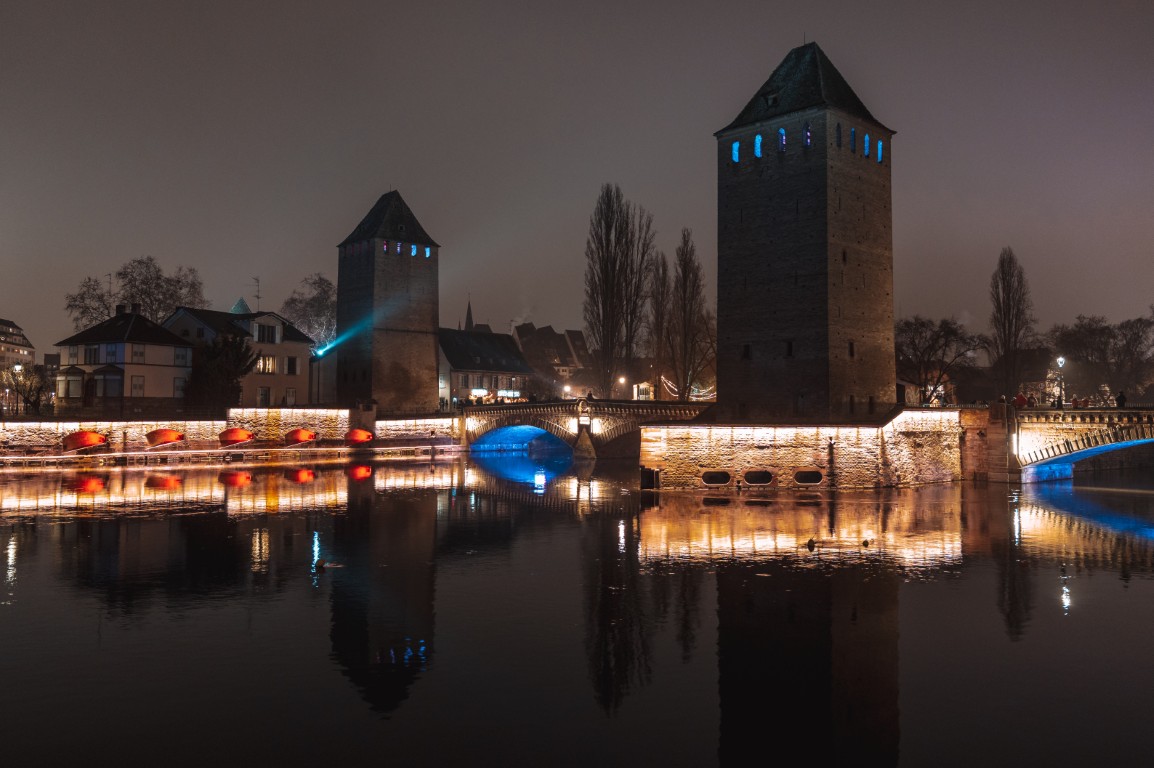 Ponts Couverts Straßburg Winter