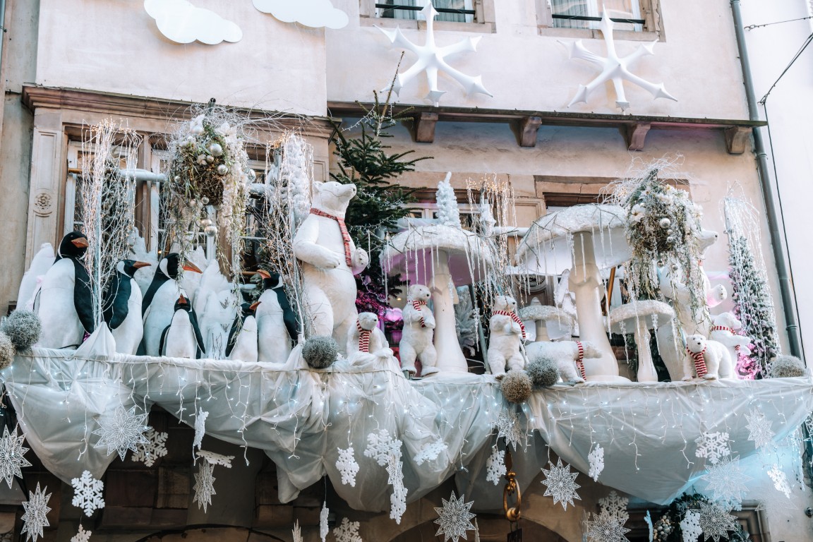 Weihnachtliche Deko Straßburg