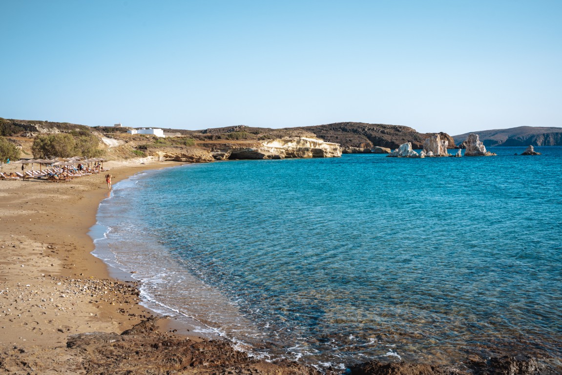 Mavrospilia Beach Kimolos schönste Strände